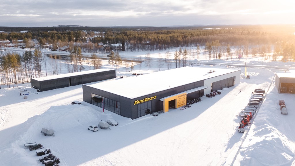 Konevasaran toimitila ilmakuva Sodankylä