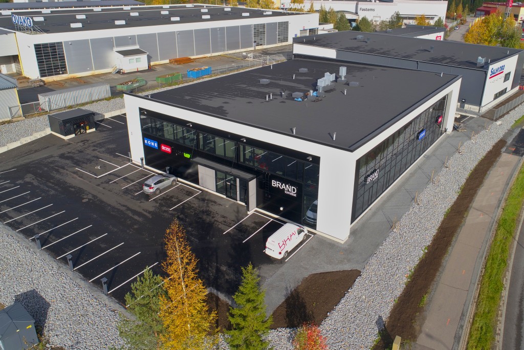 Ilmakuva liikekiinteistö Särkijärvenkatu Lahdesjärvi