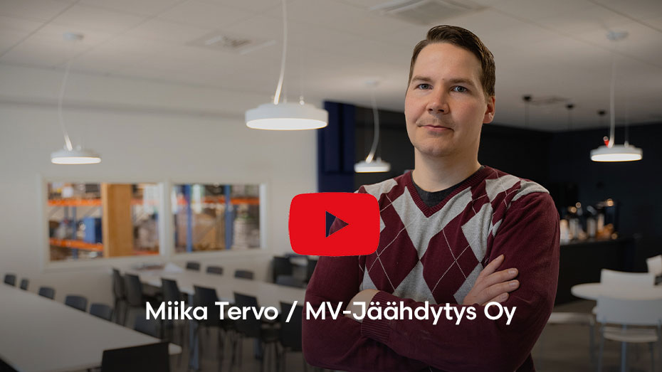Youtube videohaastattelu (avautuu uuteen sivustoon) Videohaastattelu Miika Tervo / MV-Jäähdytys Oy